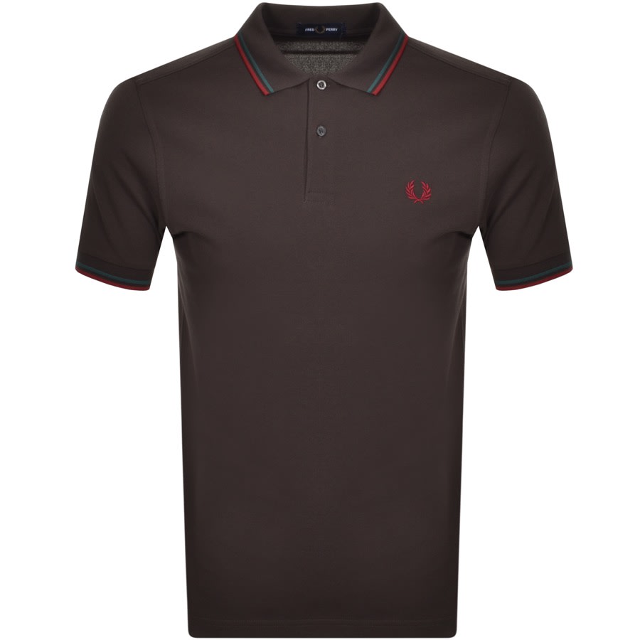 Alternative Image for ProductFred Perry Twin Tipped Polo T Shirt Brown1